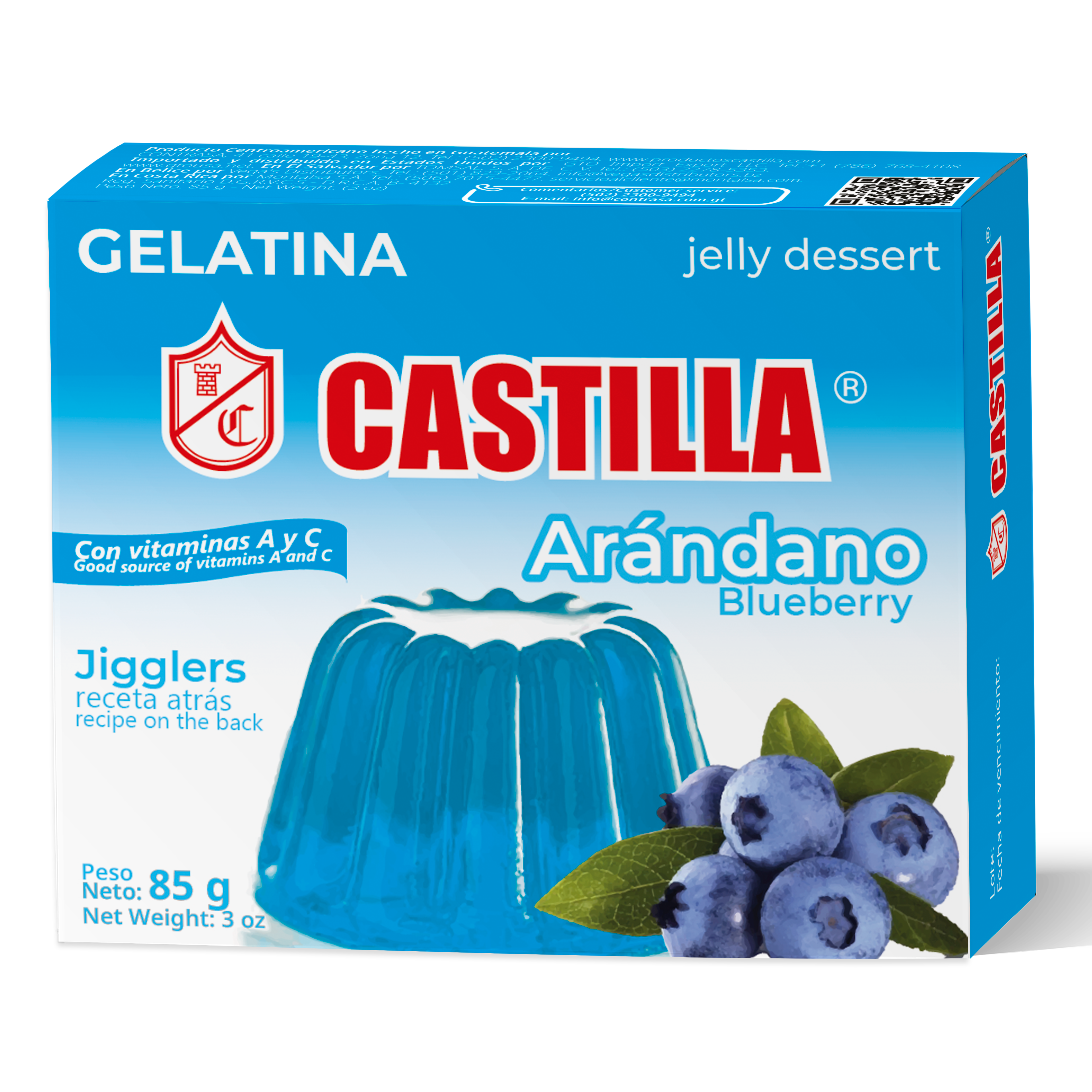 Gelatina Castilla Regular Arándano 85g